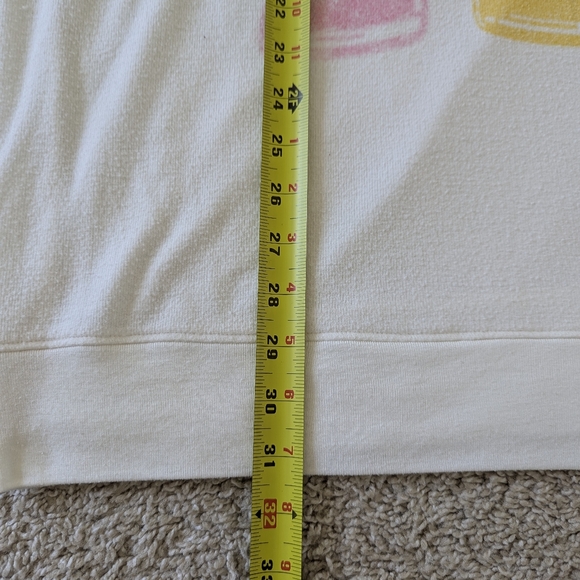 Wildfox Coca-Cola Roadtrip Sweatshirt Oversized Loose Extra Long Vanilla - XL - Picture 7 of 12